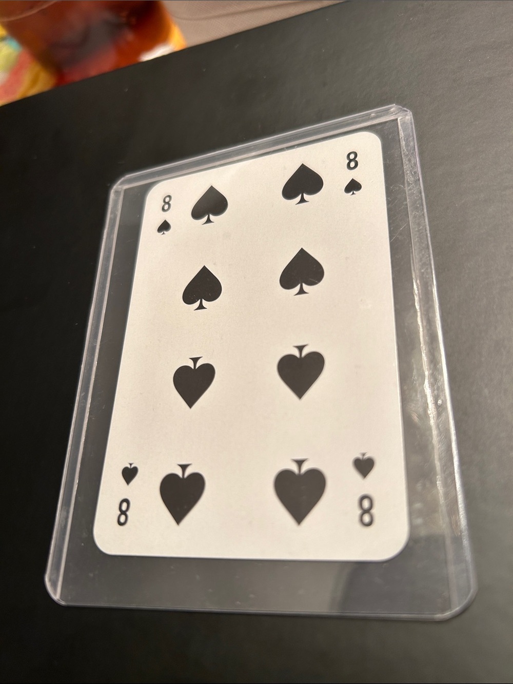 Christian DIOR Playing Card - Number Eight of Spades